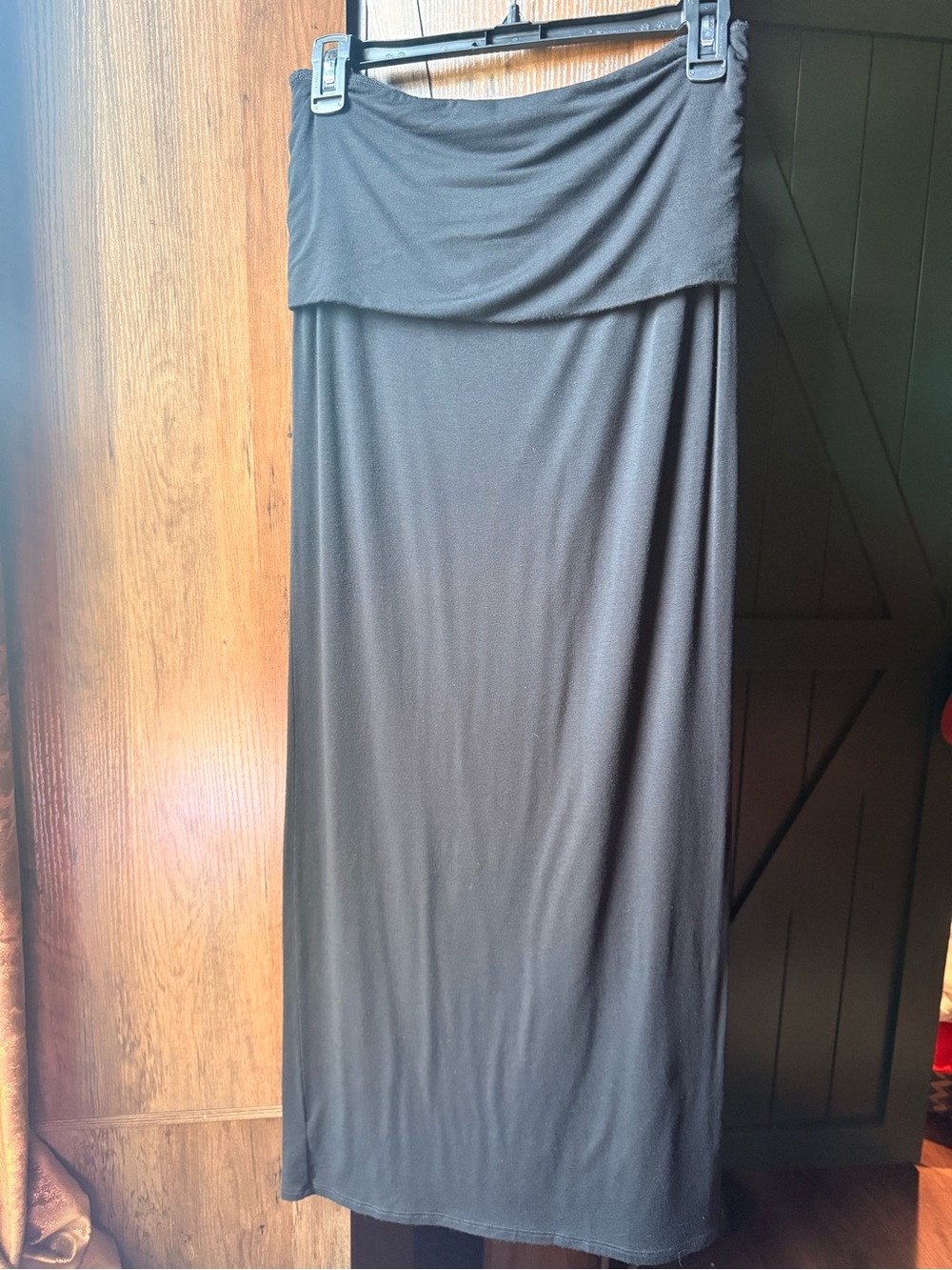 ❌SOLD❌ Joah Brown Tube Dress + Foldover Maxi Skirt Black - Picture 8 of 12